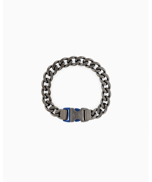 ARMANI EXCHANGE（アルマーニエクスチェンジ）の「【A|X アルマーニ エクスチェンジ】ガンメタルステンレススチール製チェーンブレスレット(Gunmetal)_AXG0155060（ブレスレット・メンズ・その他1・FREE）」の3枚目の写真