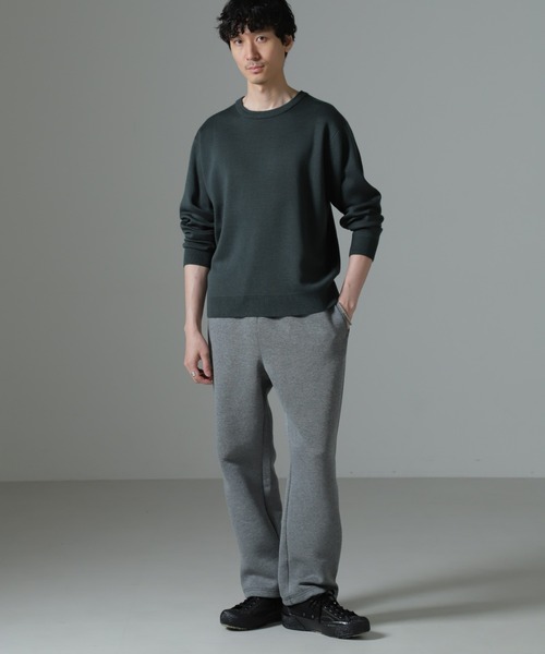 NANO universe（ナノユニバース）の「ボンディングトレーナーパンツ（スウェットパンツ・メンズ・グレー/チャコール・L/M）」の7枚目の写真