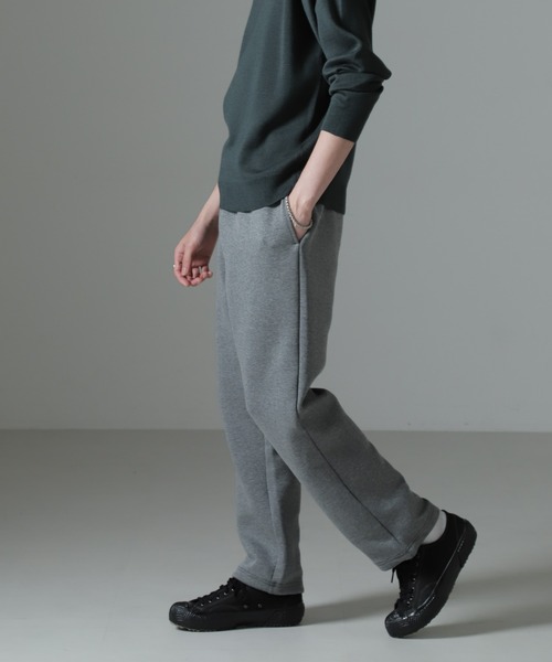 NANO universe（ナノユニバース）の「ボンディングトレーナーパンツ（スウェットパンツ・メンズ・グレー/チャコール・L/M）」の5枚目の写真