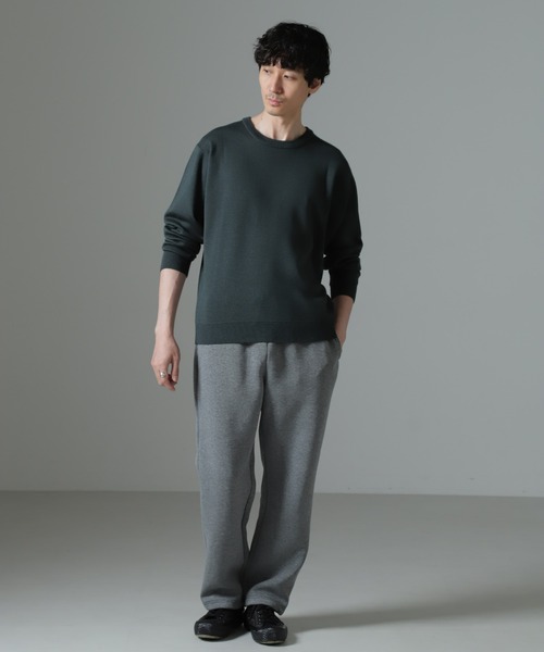 NANO universe（ナノユニバース）の「ボンディングトレーナーパンツ（スウェットパンツ・メンズ・グレー/チャコール・L/M）」の8枚目の写真