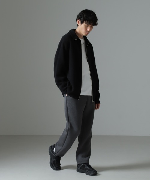 NANO universe（ナノユニバース）の「ボンディングトレーナーパンツ（スウェットパンツ・メンズ・グレー/チャコール・L/M）」の14枚目の写真