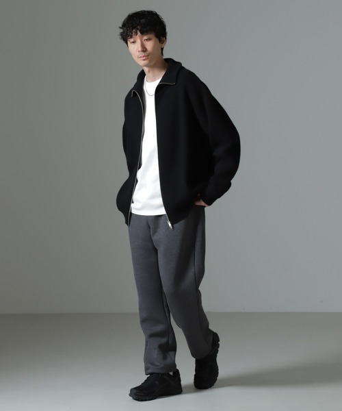 NANO universe（ナノユニバース）の「ボンディングトレーナーパンツ（スウェットパンツ・メンズ・グレー/チャコール・L/M）」の15枚目の写真