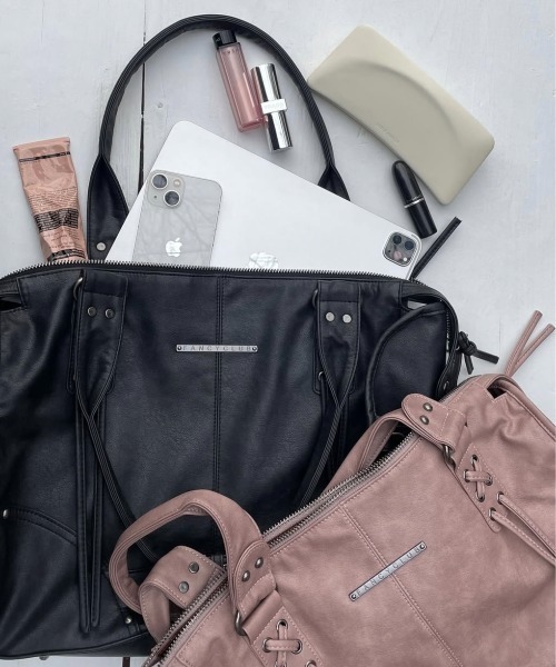 FANCY CLUB】BELTED WASHING COATING BAG / 【ファンシークラブ