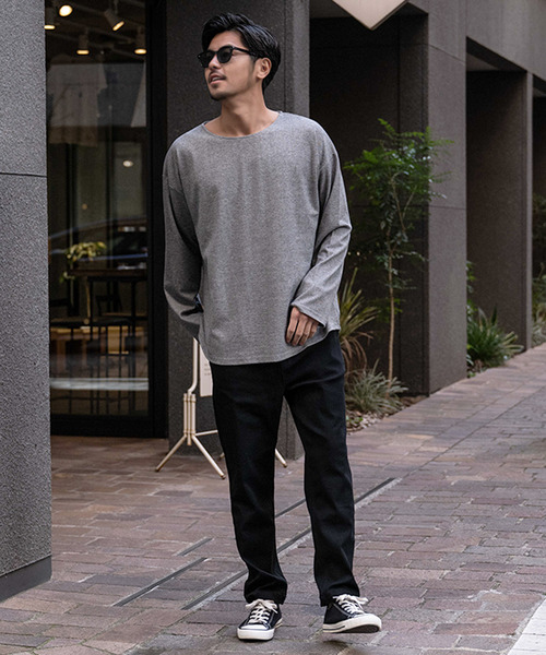 SILVER BULLET(シルバーバレット)の「『CavariA/キャバリア』ボートネック 長袖カットソー(Tシャツ/カットソー・メンズ・グレー/ベージュ/ブラック・L/M)」の14枚目の写真