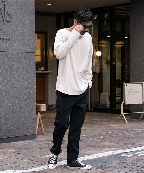 SILVER BULLET(シルバーバレット)の「『CavariA/キャバリア』ボートネック 長袖カットソー(Tシャツ/カットソー・メンズ・グレー/ベージュ/ブラック・L/M)」の20枚目の写真