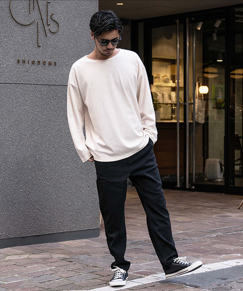 SILVER BULLET(シルバーバレット)の「『CavariA/キャバリア』ボートネック 長袖カットソー(Tシャツ/カットソー・メンズ・グレー/ベージュ/ブラック・L/M)」の21枚目の写真