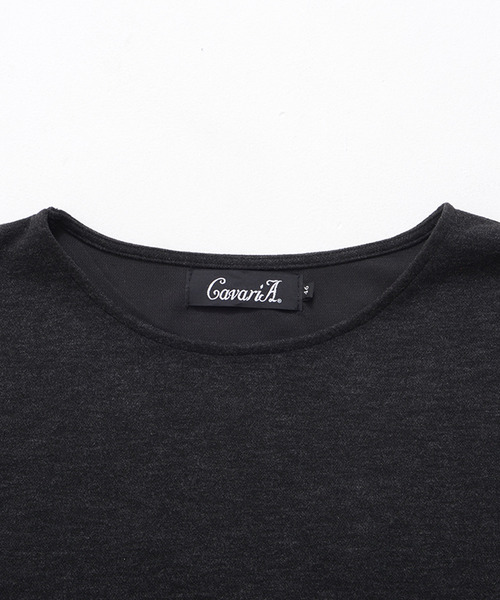 SILVER BULLET(シルバーバレット)の「『CavariA/キャバリア』ボートネック 長袖カットソー(Tシャツ/カットソー・メンズ・グレー/ベージュ/ブラック・L/M)」の22枚目の写真