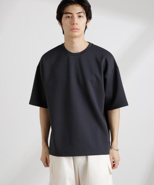 NANO universe(ナノユニバース)の「ワイドダンボールTシャツ 半袖(Tシャツ/カットソー・メンズ・グリーン系その他/スミクロ/ホワイト/ブルー・M/L/XL)」の5枚目の写真