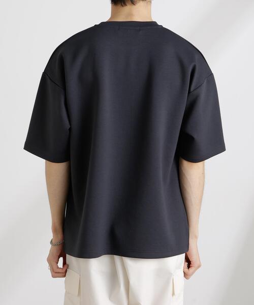 NANO universe(ナノユニバース)の「ワイドダンボールTシャツ 半袖(Tシャツ/カットソー・メンズ・グリーン系その他/スミクロ/ホワイト/ブルー・M/L/XL)」の12枚目の写真