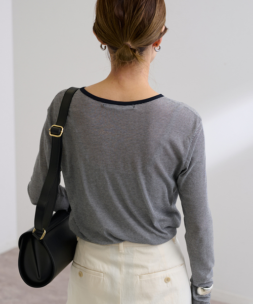 FRAMeWORK（フレームワーク）の「≪追加≫シアーリンガーTee2（Tシャツ/カットソー・レディース・イエロー/ブラック系その他/ブルー・FREE）」の11枚目の写真