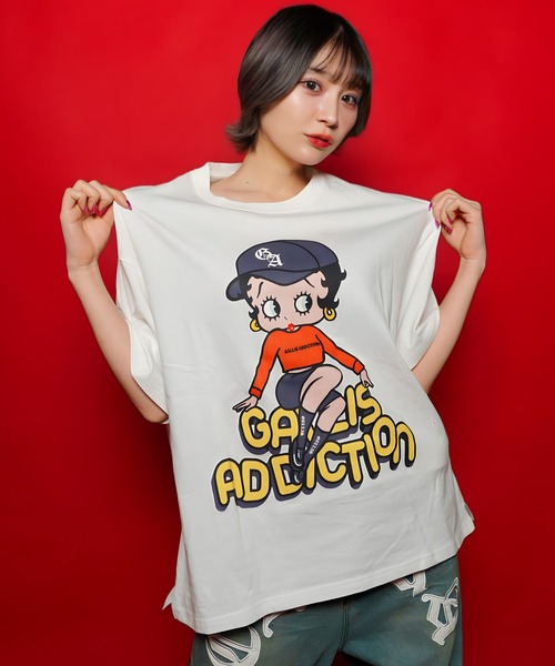 GA×BETTY-FRONT SITイラスト TEE（Tシャツ/カットソー）｜GALLIS