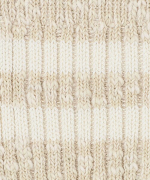UNITED ARROWS(ユナイテッドアローズ)の「<ROTOTO> SLUB STRIPE SOCKS/ストライプ スラブソックス(ソックス/靴下・メンズ・ネイビー/ベージュ・FREE)」の4枚目の写真