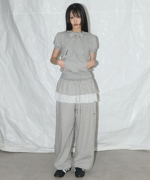 ★FANCY CLUB★バッグ 羽 プリント スウェットパンツ FANCY CLUB/ファンシークラブ ANGEL VINTAGE SWEATPANTS