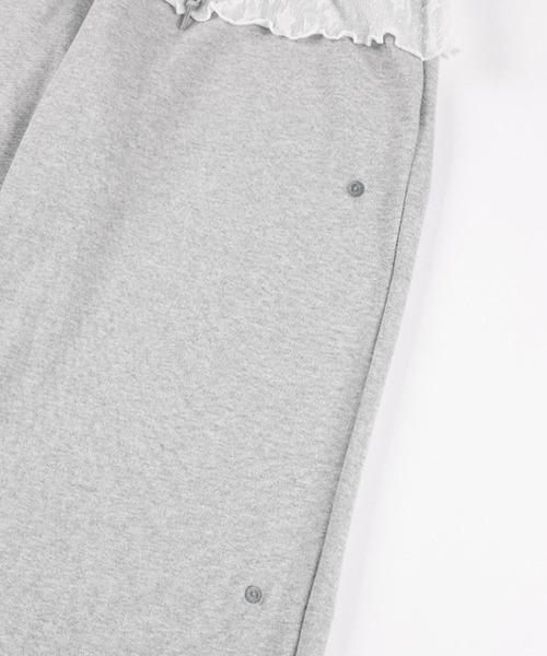 【FANCY CLUB】フリル レース スウェットパンツ●送料・関税込● FANCY CLUB スウェットパンツ ジャージ CLUB／フリルレース