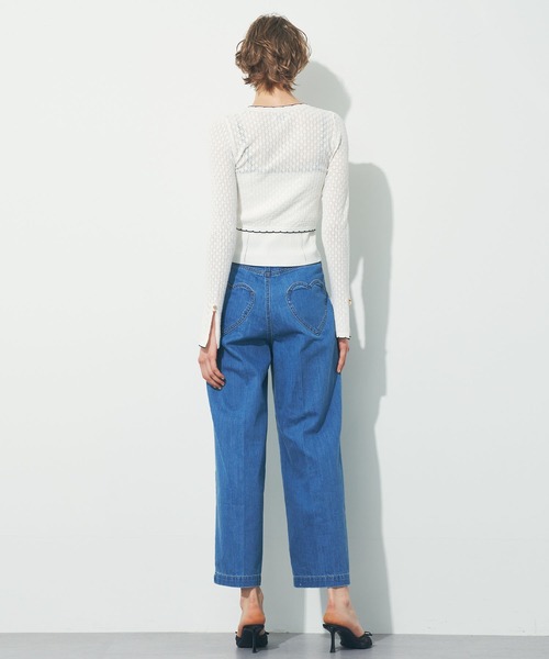 DEICY（デイシー）の「キャミセットアイレットカーディガン（ニット/セーター・レディース・オフホワイト/レッド/ピンクベージュ・FREE）」の8枚目の写真