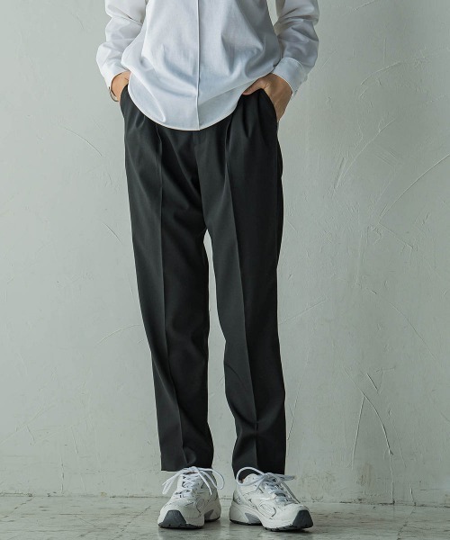 MAYSON GREY(メイソングレイ)の「ストレッチテーパードパンツ≪手洗い可能≫(その他パンツ・レディース・ブラック/ベージュ・M)」の13枚目の写真