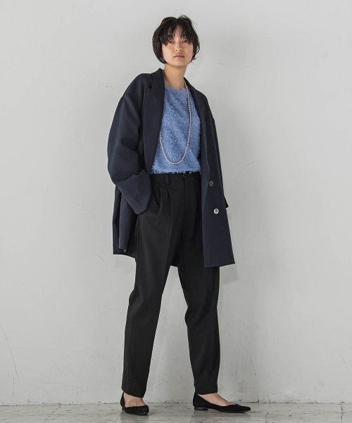 MAYSON GREY(メイソングレイ)の「ストレッチテーパードパンツ≪手洗い可能≫(その他パンツ・レディース・ブラック/ベージュ・M)」の14枚目の写真