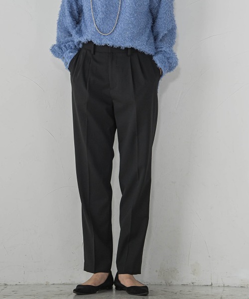 MAYSON GREY(メイソングレイ)の「ストレッチテーパードパンツ≪手洗い可能≫(その他パンツ・レディース・ブラック/ベージュ・M)」の19枚目の写真