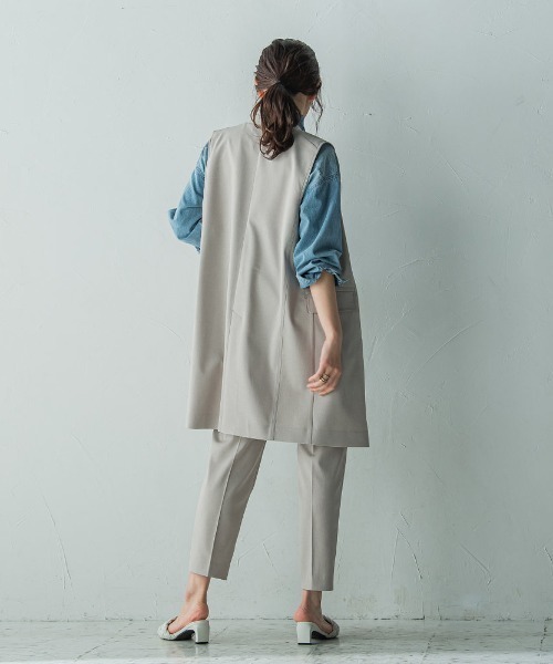 MAYSON GREY(メイソングレイ)の「ストレッチテーパードパンツ≪手洗い可能≫(その他パンツ・レディース・ブラック/ベージュ・M)」の20枚目の写真