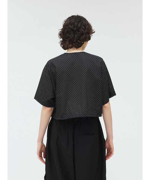 セール】mizuiro ind ドットドローストリングシャツ（シャツ