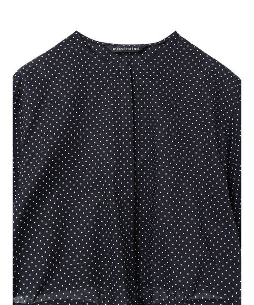 セール】mizuiro ind ドットドローストリングシャツ（シャツ
