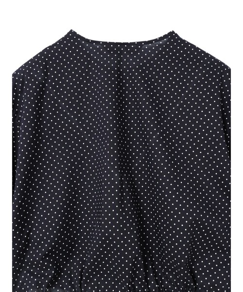 mizuiroind(ミズイロインド)の「mizuiro ind ドットドローストリングシャツ(シャツ/ブラウス・レディース・オフホワイト/ネイビー/ブラック・FREE)」の20枚目の写真