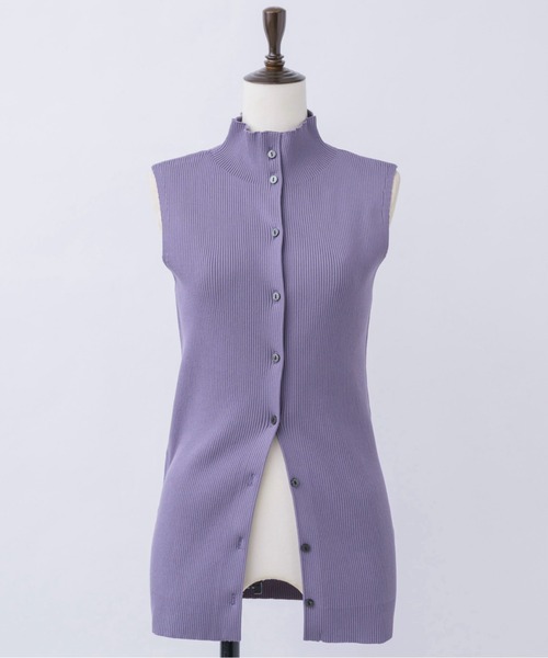 musubore(ムスボレ)の「sleeve-less summer knit cardigan / サマーニットカーディガン(カーディガン/ボレロ・レディース・ブラック/ピンク/ライトグリーン/パープル・FREE)」の7枚目の写真