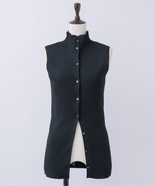 musubore(ムスボレ)の「sleeve-less summer knit cardigan / サマーニットカーディガン(カーディガン/ボレロ・レディース・ブラック/ピンク/ライトグリーン/パープル・FREE)」の8枚目の写真