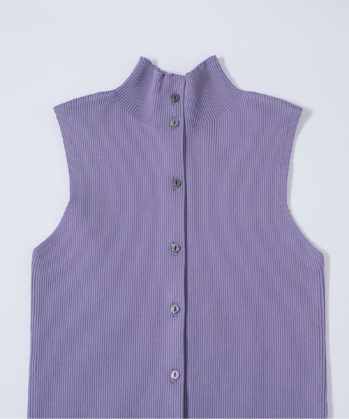 musubore(ムスボレ)の「sleeve-less summer knit cardigan / サマーニットカーディガン(カーディガン/ボレロ・レディース・ブラック/ピンク/ライトグリーン/パープル・FREE)」の6枚目の写真