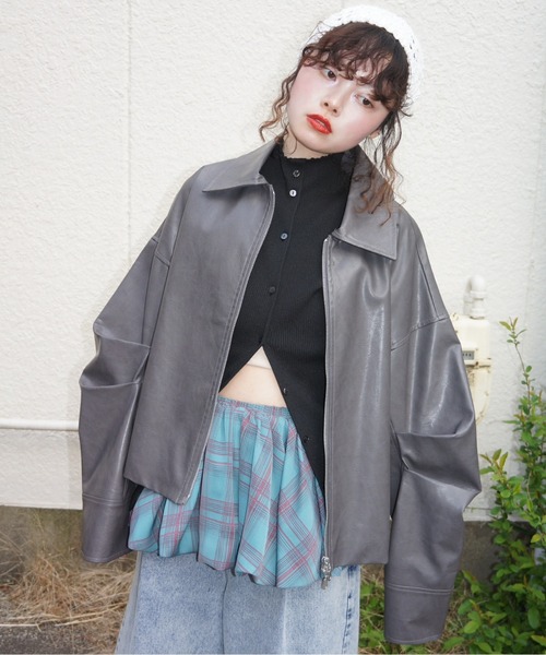 musubore(ムスボレ)の「sleeve-less summer knit cardigan / サマーニットカーディガン(カーディガン/ボレロ・レディース・ブラック/ピンク/ライトグリーン/パープル・FREE)」の19枚目の写真