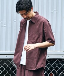 R*a様 ビンテージ　オープンカラー　シャツ　半袖　開襟　ストライプ　エディフィ roshell シャツ メンズ トップス 半袖シャツ オープンカラー
