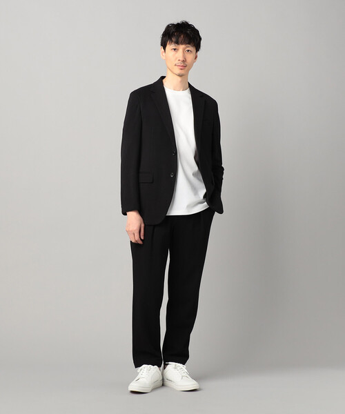 COMME CA MEN(コムサメン)の「【セットアップ対応】泉州編み和紙カノコ シングルテーラードジャケット(テーラードジャケット・メンズ・ブラック/チャコールグレー・XL/M/L/S)」の3枚目の写真