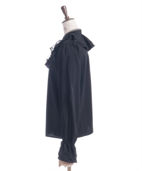 axes femme(アクシーズファム)の「ピンタック使フリルブラウス(シャツ/ブラウス・レディース・ピンク/ブラック/ホワイト・FREE)」の16枚目の写真