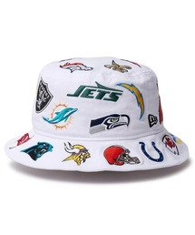 NEW ERA（ニューエラ）の「NEW ERA/ニューエラ　Bucket-01 Team Logo Allover（ハット）」