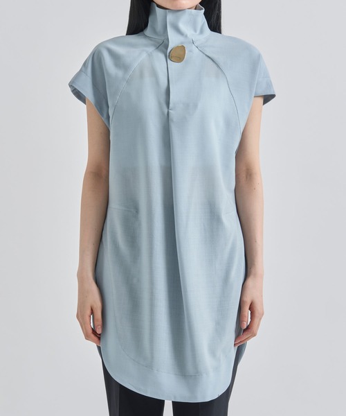 ハルノブムラタ　オーバーサイズシャツ　シルクポリ JASLYN - OVERSIZED COTTON POPLIN SHIRT – HARUNOBUMURATA