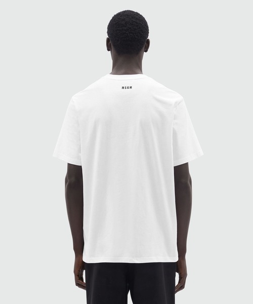 MSGM（エムエスジーエム）の「「TheMwave」グラフィックTシャツ（Tシャツ/カットソー・メンズ・ホワイト/ブラック・S/M/L/XL/XS）」の4枚目の写真