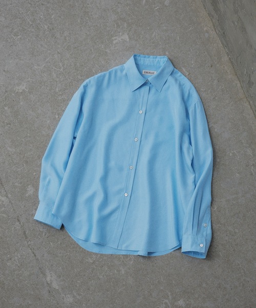 ADAM ET ROPE'（アダムエロペ）の「【EMOELLE】サンドシルクシャツ（シャツ/ブラウス・レディース・サックスブルー/ベージュ系その他・FREE）」の16枚目の写真