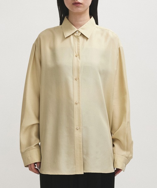 ADAM ET ROPE'（アダムエロペ）の「【EMOELLE】サンドシルクシャツ（シャツ/ブラウス・レディース・サックスブルー/ベージュ系その他・FREE）」の20枚目の写真