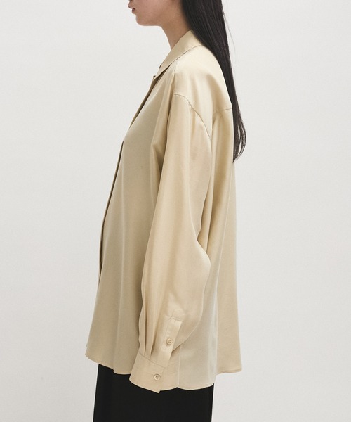 ADAM ET ROPE'（アダムエロペ）の「【EMOELLE】サンドシルクシャツ（シャツ/ブラウス・レディース・サックスブルー/ベージュ系その他・FREE）」の21枚目の写真