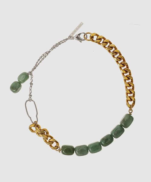 Dries Van Noten 送料関税込 刺繍ネックレス DRIES VAN NOTEN】チェーンネックレス Silver/Gold 送料関税込