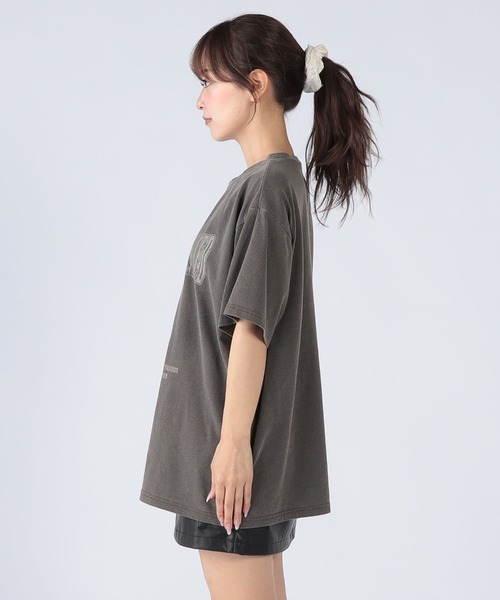 CECIL McBEE（セシルマクビー）の「CATプリントTシャツ（Tシャツ/カットソー・レディース・グレー/ブラック/チャコールグレー・LARGE/MEDIUM）」の9枚目の写真