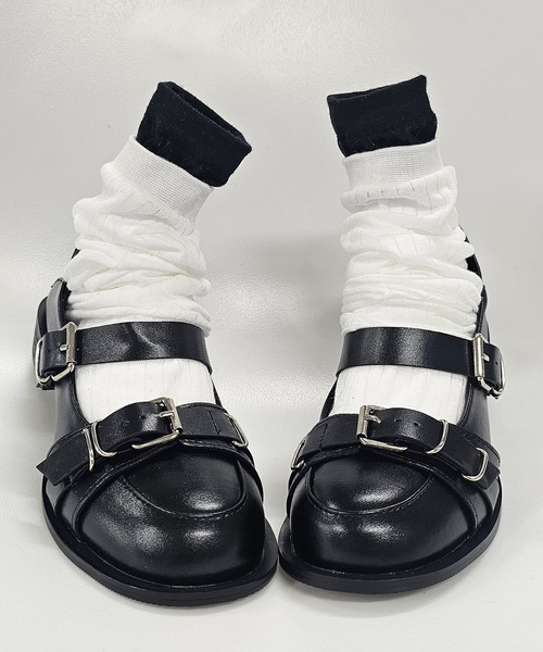 ANOTHER S（アナザーエス）の「バックル付きストラップローファー（ローファー・レディース・ブラック・37/38/39）」の9枚目の写真