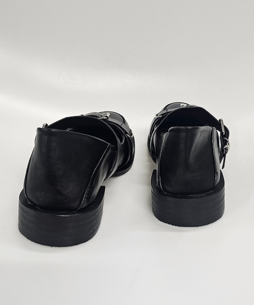 ANOTHER S（アナザーエス）の「バックル付きストラップローファー（ローファー・レディース・ブラック・37/38/39）」の4枚目の写真