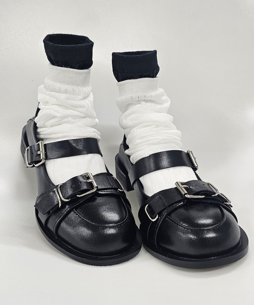 ANOTHER S（アナザーエス）の「バックル付きストラップローファー（ローファー・レディース・ブラック・37/38/39）」の14枚目の写真