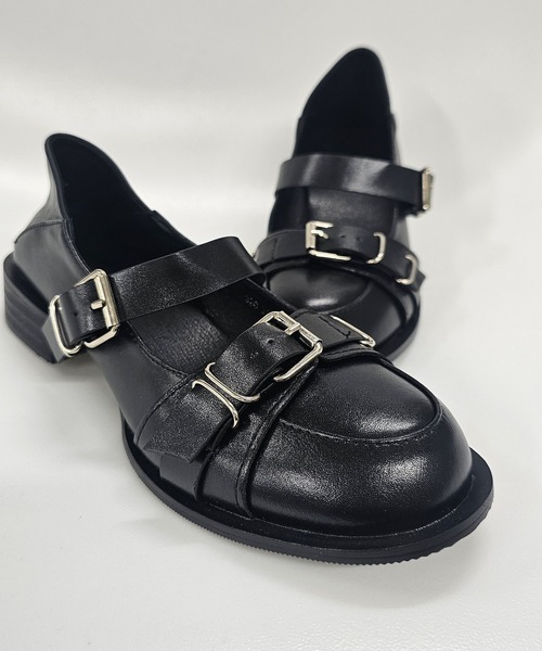 ANOTHER S（アナザーエス）の「バックル付きストラップローファー（ローファー・レディース・ブラック・37/38/39）」の15枚目の写真