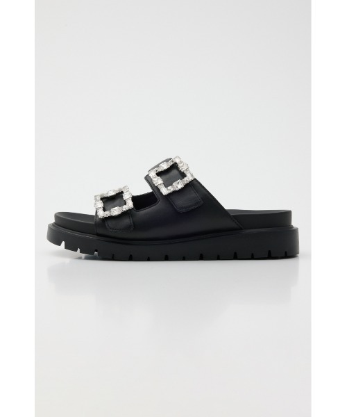 STACCATO（スタッカート）の「サニーバックルコンフォートサンダル（サンダル・レディース・ブラック/ホワイト・22.5cm/23.5cm/24.5cm/23.0cm/24.0cm）」の3枚目の写真