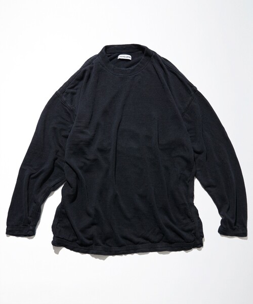 CAHLUMN(カウラム)の「CAHLUMN/カウラム French Linen Reversible Long Sleeve T-Shirt/フレンチリネン リバーシブル ロング スリーブTシャツ(Tシャツ/カットソー・メンズ・ホワイト/ネイビー/ブラウン・MEDIUM/LARGE/X-LARGE/XX-LARGE)」の4枚目の写真