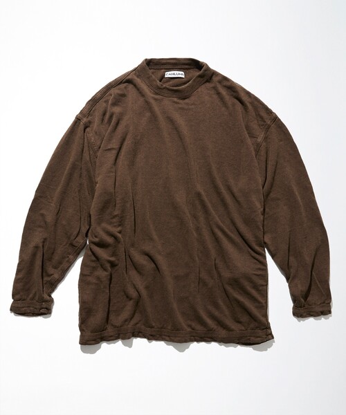 CAHLUMN(カウラム)の「CAHLUMN/カウラム French Linen Reversible Long Sleeve T-Shirt/フレンチリネン リバーシブル ロング スリーブTシャツ(Tシャツ/カットソー・メンズ・ホワイト/ネイビー/ブラウン・MEDIUM/LARGE/X-LARGE/XX-LARGE)」の13枚目の写真