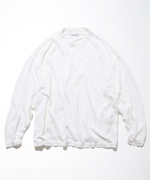 CAHLUMN(カウラム)の「CAHLUMN/カウラム French Linen Reversible Long Sleeve T-Shirt/フレンチリネン リバーシブル ロング スリーブTシャツ(Tシャツ/カットソー・メンズ・ホワイト/ネイビー/ブラウン・MEDIUM/LARGE/X-LARGE/XX-LARGE)」の15枚目の写真