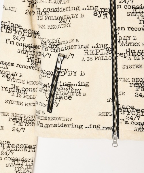 BEEDEN（ビーデン）の「PILE PRINT ZIP UP TOPS（Tシャツ/カットソー・レディース・ブラック/ホワイト・FREE）」の10枚目の写真